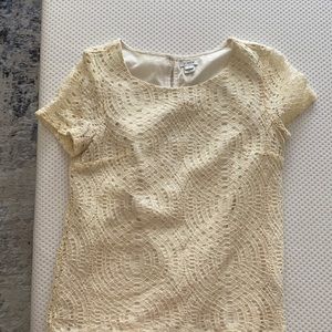 Jcrew cream lace top